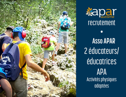 RECRUTEMENTUrgent : l’APAR recrute 2 enseignant·e·s APA